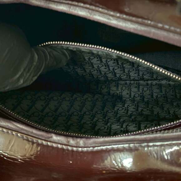 CHRISTIAN DIOR Brown Leather Shoulder Bag - Picture 10 of 10